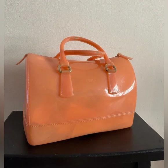 NWOT Orange Jelly Satchel - Picture 2 of 10